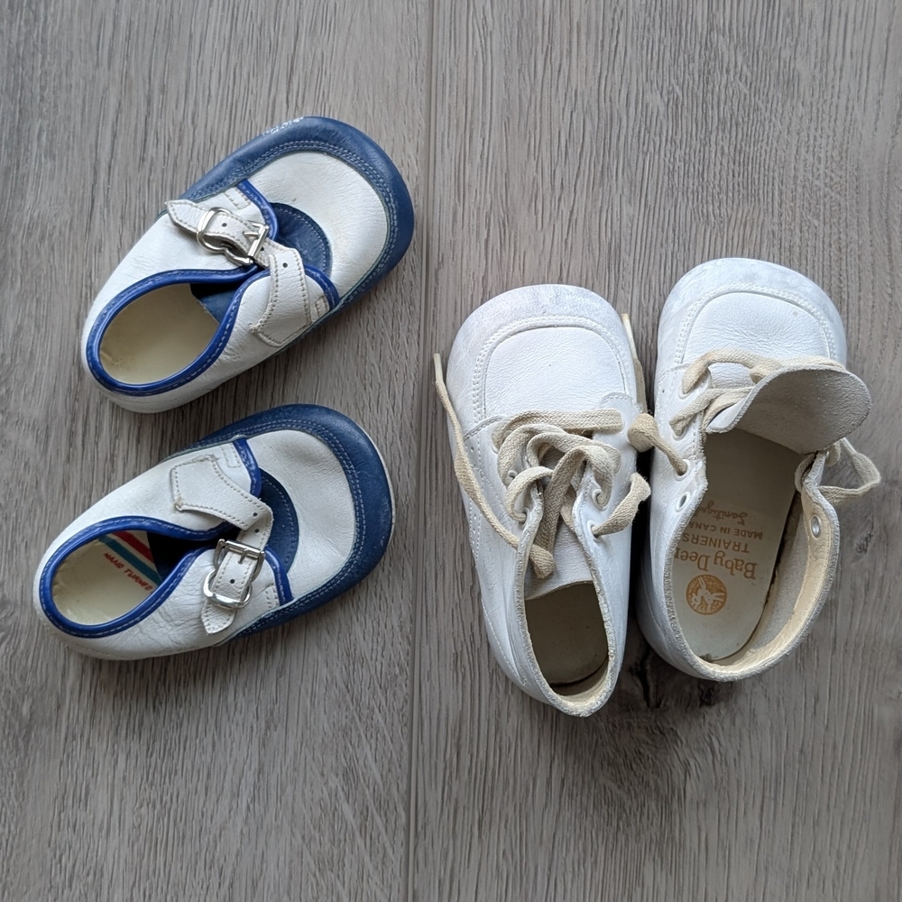 Baby Deer White and Blue Kids Shoes